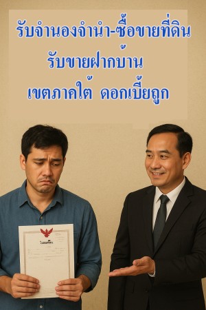 ประกาศ ที่ดิน ไม่ผ่านนายหน้า ใจดีให้คำปรึกษาฟรี,ปัตตานียะลานราธิวาส ในเขตสงขลาพัทลุงสตูล รับจำนองจำนำที่ดินดอกเบี้ยถูกภาคใต้ ตรงกับนายทุนคุยง่าย
